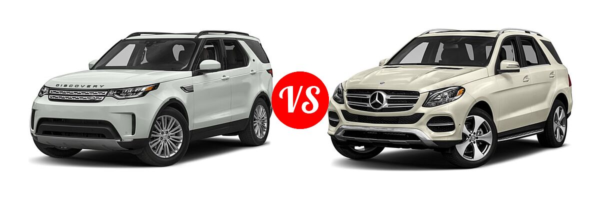2018 Land Rover Discovery SUV HSE / HSE Luxury / SE vs. 2018 Mercedes-Benz GLE-Class SUV GLE 350 - Front Left Comparison