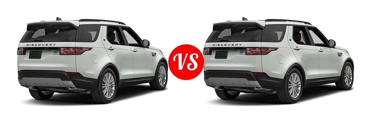 2018 Land Rover Discovery SUV HSE / HSE Luxury / SE vs. 2018 Land Rover Discovery SUV Diesel HSE / HSE Luxury - Rear Right Comparison