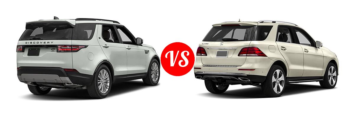 2018 Land Rover Discovery SUV HSE / HSE Luxury / SE vs. 2018 Mercedes-Benz GLE-Class SUV GLE 350 - Rear Right Comparison