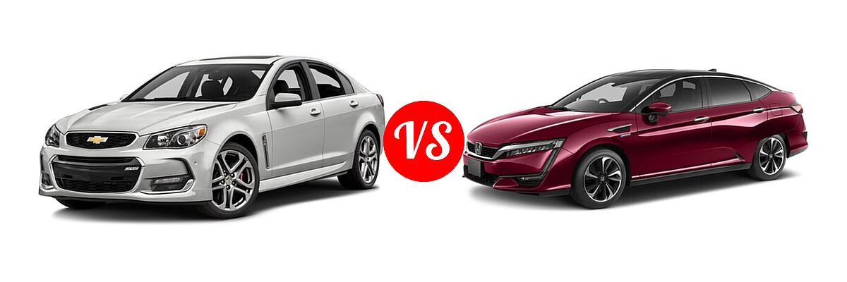 2017 Chevrolet SS Sedan 4dr Sdn vs. 2017 Honda Clarity Sedan Sedan - Front Left Comparison