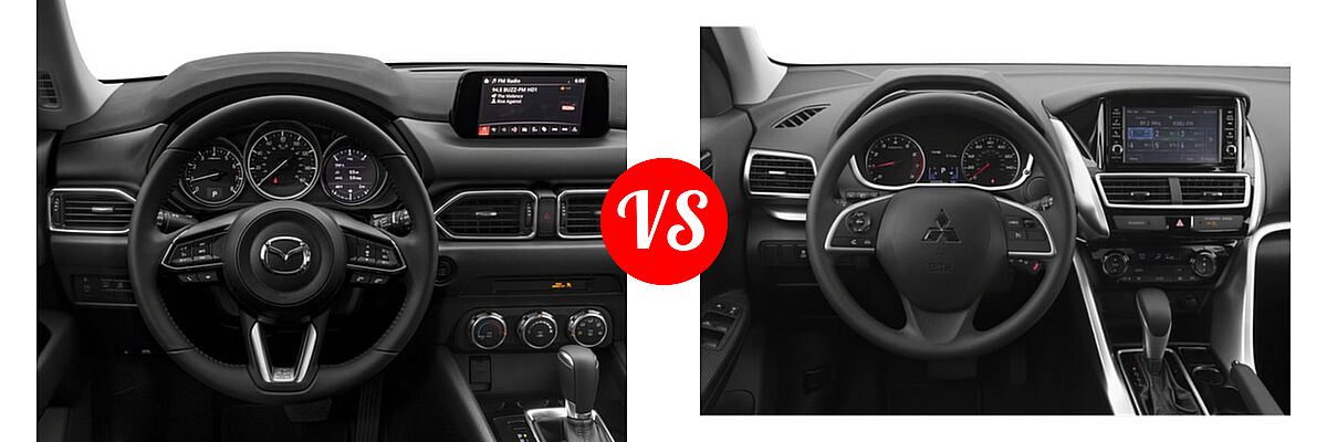 2018 Mazda CX-5 SUV Sport vs. 2018 Mitsubishi Eclipse Cross SUV ES - Dashboard Comparison