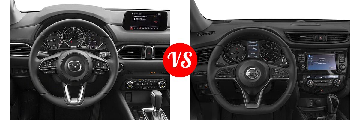 2018 Mazda CX-5 SUV Touring vs. 2018 Nissan Rogue SUV SL - Dashboard Comparison