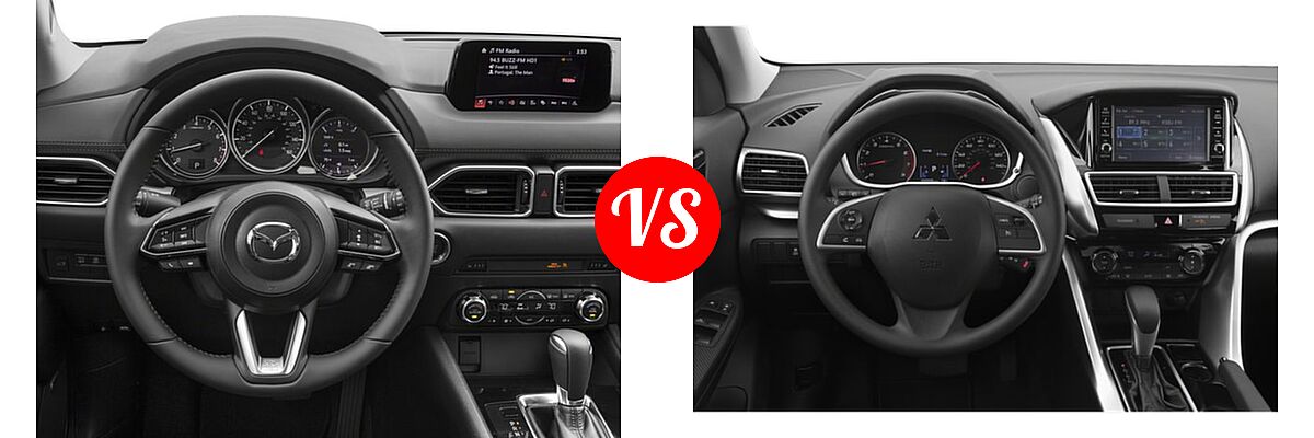 2018 Mazda CX-5 SUV Touring vs. 2018 Mitsubishi Eclipse Cross SUV ES - Dashboard Comparison