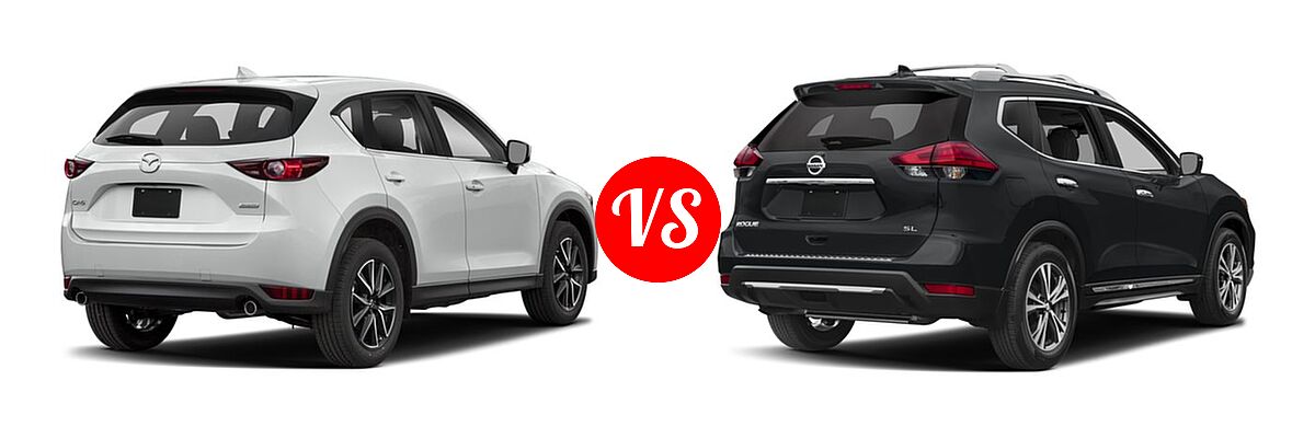 2018 Mazda CX-5 SUV Touring vs. 2018 Nissan Rogue SUV SL - Rear Right Comparison