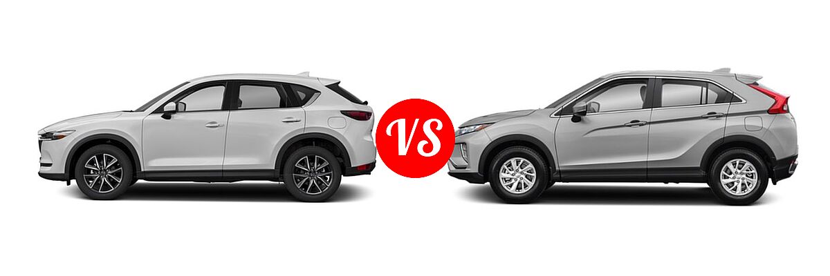 2018 Mazda CX-5 SUV Grand Touring vs. 2018 Mitsubishi Eclipse Cross SUV ES - Side Comparison