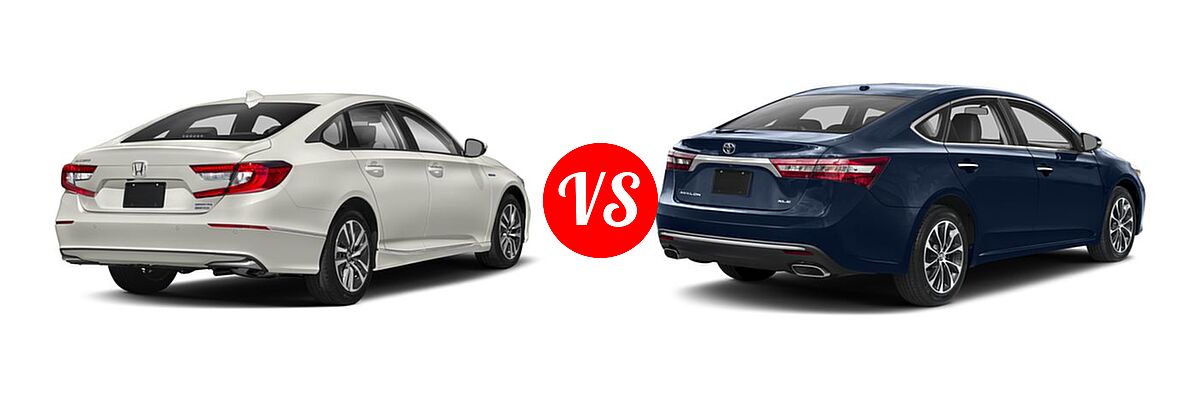 2018 Honda Accord Hybrid Sedan Hybrid Touring vs. 2018 Toyota Avalon Sedan Touring / XLE / XLE Plus / XLE Premium - Rear Right Comparison