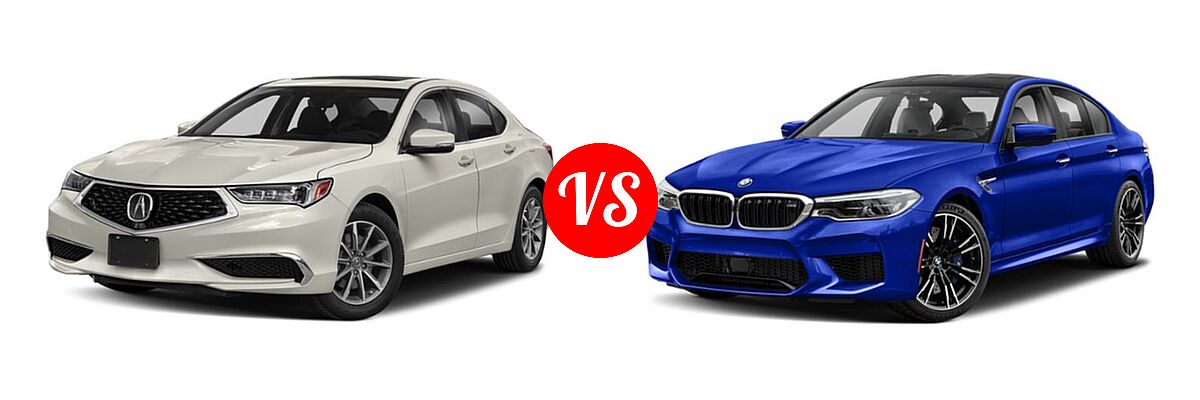 2019 Acura TLX Sedan w/A-SPEC Pkg / w/Technology Pkg vs. 2019 BMW M5 Sedan Competition / Sedan - Front Left Comparison