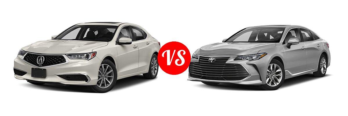 2019 Acura TLX Sedan w/A-SPEC Pkg / w/Technology Pkg vs. 2019 Toyota Avalon Sedan Limited / XLE / XSE - Front Left Comparison