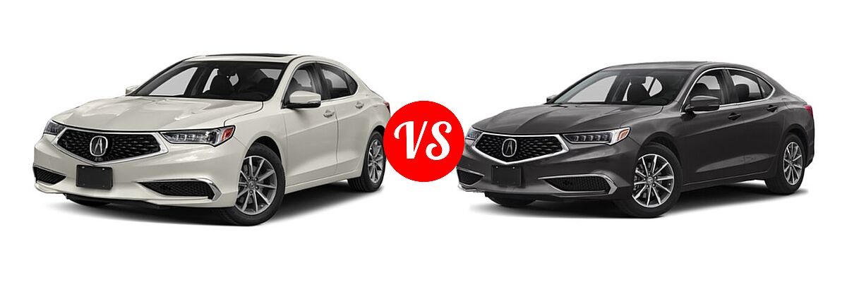 2019 Acura TLX Sedan w/A-SPEC Pkg / w/Technology Pkg vs. 2020 Acura TLX Sedan 2.4L FWD - Front Left Comparison