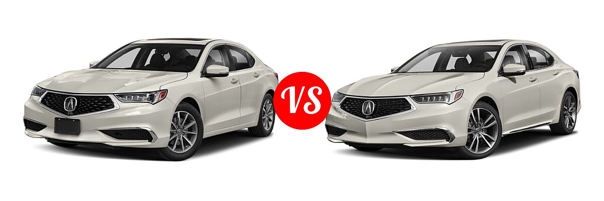 2019 Acura TLX Sedan w/A-SPEC Pkg / w/Technology Pkg vs. 2020 Acura TLX Sedan w/Technology Pkg - Front Left Comparison