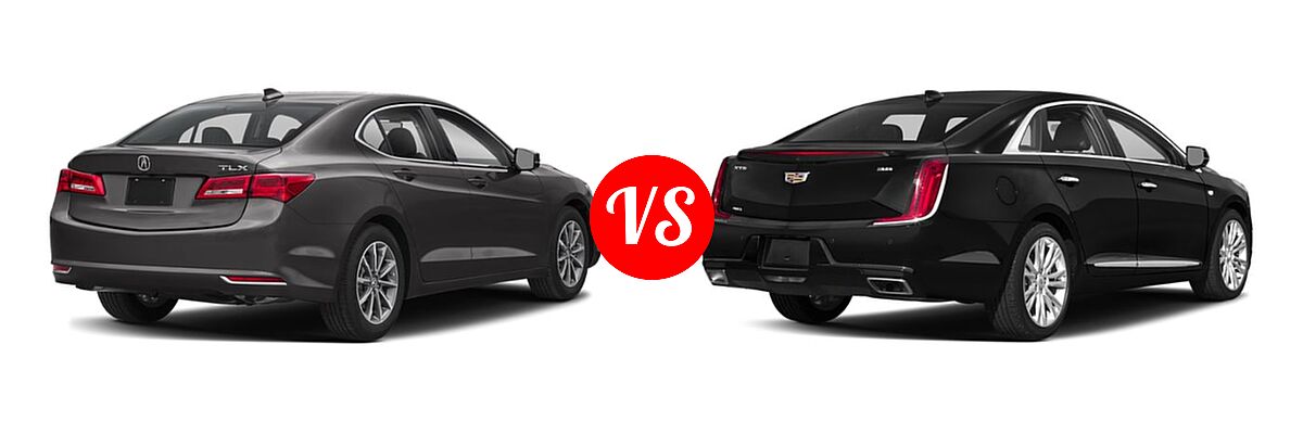 2019 Acura TLX Sedan w/A-SPEC Pkg / w/Technology Pkg vs. 2019 Cadillac XTS Sedan 4dr Sdn FWD / Livery Package / Luxury / Platinum / Platinum V-Sport / Premium Luxury - Rear Right Comparison