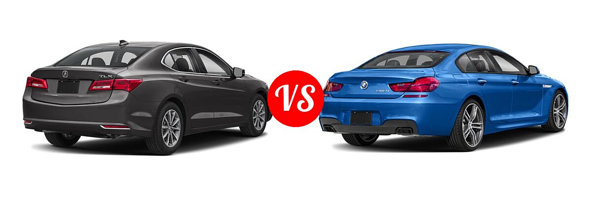 2019 Acura TLX Sedan w/A-SPEC Pkg / w/Technology Pkg vs. 2019 BMW 6 Series Gran Coupe Sedan 650i / 650i xDrive - Rear Right Comparison
