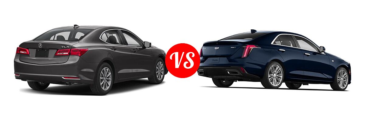 2019 Acura TLX Sedan w/A-SPEC Pkg / w/Technology Pkg vs. 2020 Cadillac CT4 Sedan Luxury / Premium Luxury / Sport / V-Series - Rear Right Comparison