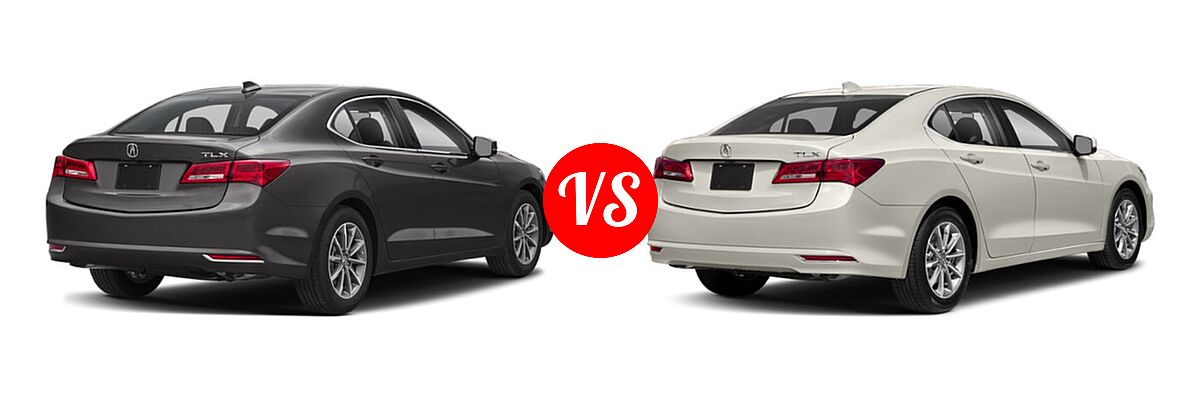 2019 Acura TLX Sedan w/A-SPEC Pkg / w/Technology Pkg vs. 2020 Acura TLX Sedan w/Technology Pkg - Rear Right Comparison