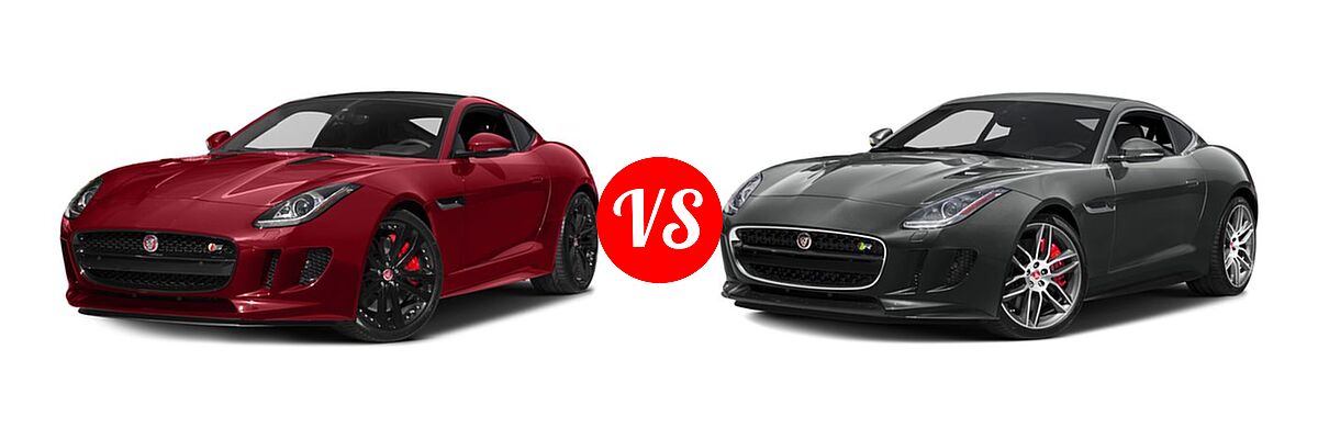2017 Jaguar F-TYPE Coupe S vs. 2017 Jaguar F-TYPE R Coupe R - Front Left Comparison