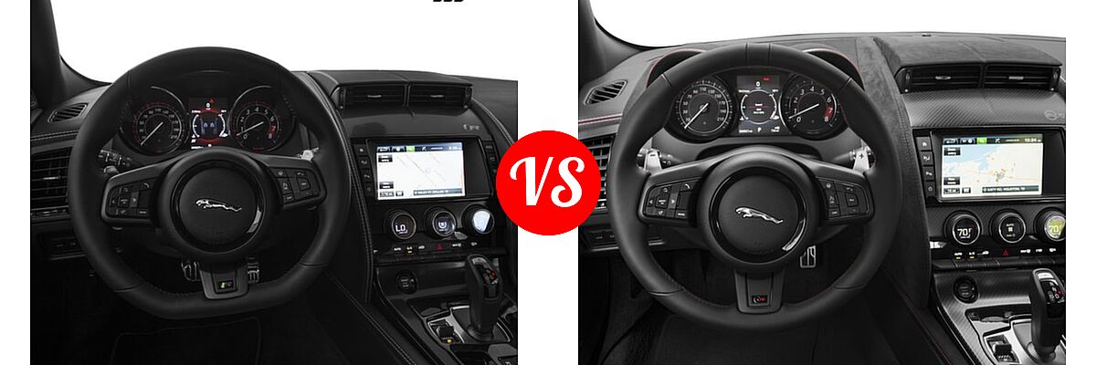 2017 Jaguar F-TYPE R Coupe R vs. 2017 Jaguar F-TYPE SVR Coupe SVR - Dashboard Comparison