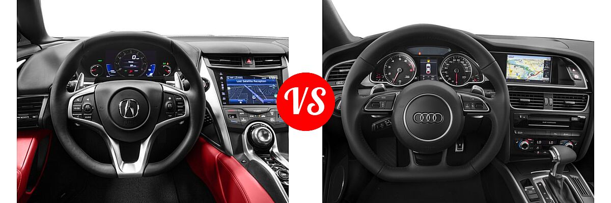 2017 Acura NSX Coupe Coupe vs. 2017 Audi A5 Coupe Sport - Dashboard Comparison