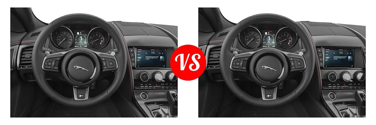 2018 Jaguar F-TYPE Coupe R-Dynamic vs. 2018 Jaguar F-TYPE R Coupe R - Dashboard Comparison