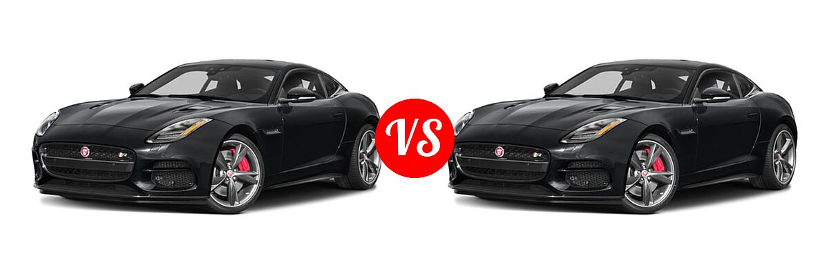 2018 Jaguar F-TYPE Coupe R-Dynamic vs. 2018 Jaguar F-TYPE R Coupe R - Front Left Comparison