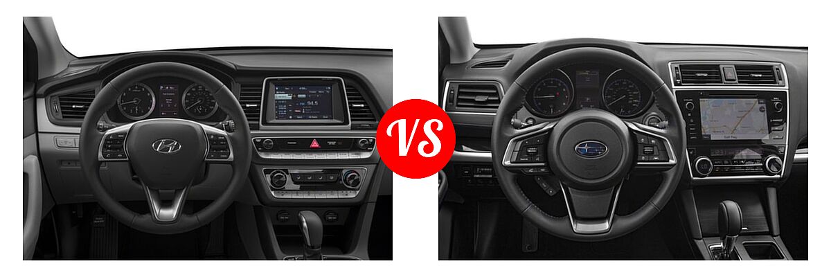2019 Hyundai Sonata Sedan Limited vs. 2019 Subaru Legacy Sedan Sport - Dashboard Comparison
