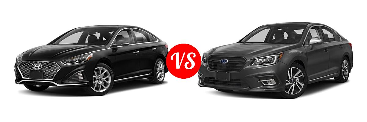 2019 Hyundai Sonata Sedan Sport vs. 2019 Subaru Legacy Sedan Sport - Front Left Comparison