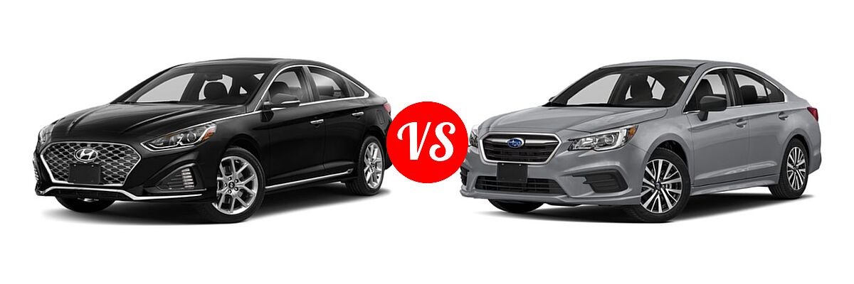 2019 Hyundai Sonata Sedan Sport vs. 2019 Subaru Legacy Sedan Limited - Front Left Comparison