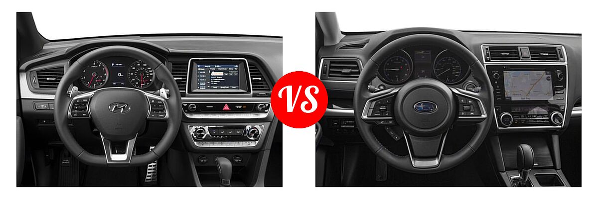 2019 Hyundai Sonata Sedan Sport vs. 2019 Subaru Legacy Sedan Sport - Dashboard Comparison