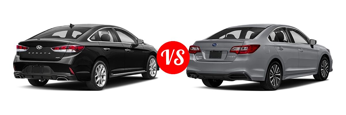 2019 Hyundai Sonata Sedan Sport vs. 2019 Subaru Legacy Sedan Limited - Rear Right Comparison