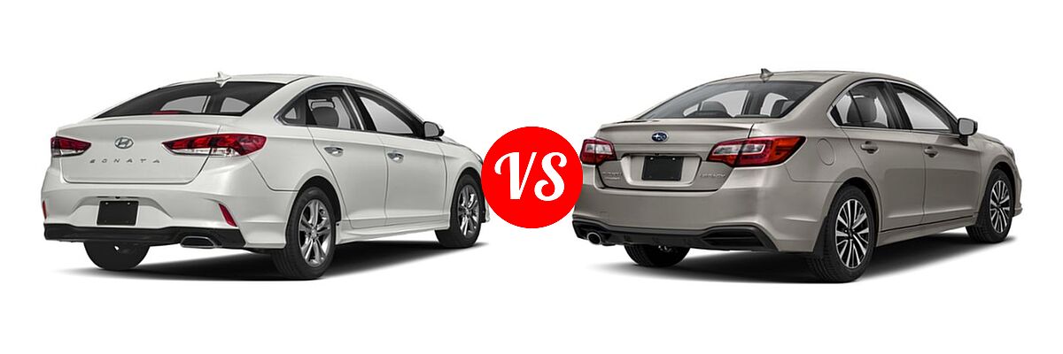 2019 Hyundai Sonata Sedan Limited vs. 2019 Subaru Legacy Sedan Premium - Rear Right Comparison