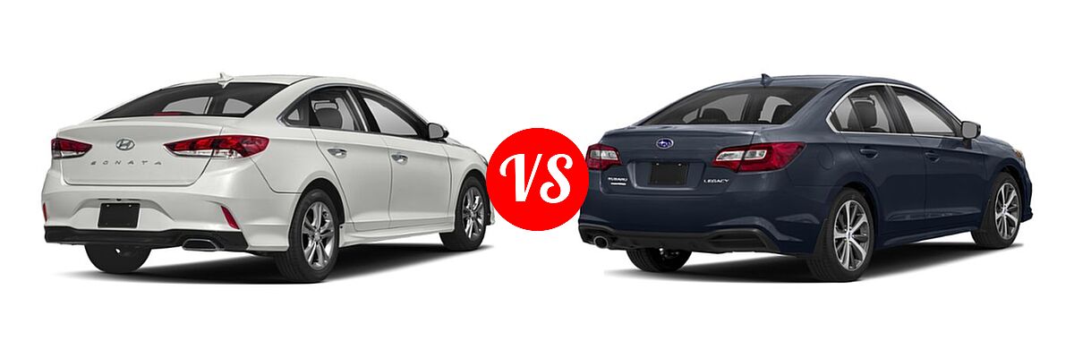 2019 Hyundai Sonata Sedan Limited vs. 2019 Subaru Legacy Sedan Limited - Rear Right Comparison