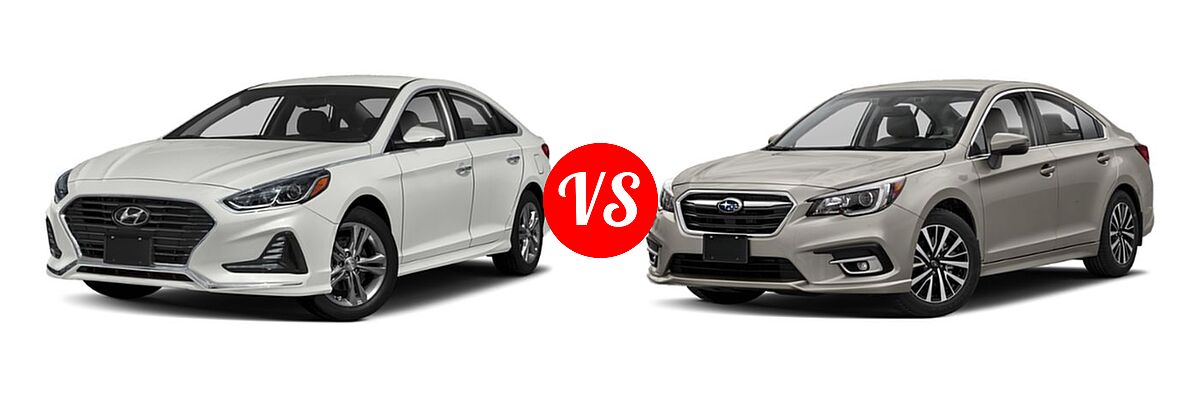 2019 Hyundai Sonata Sedan Limited vs. 2019 Subaru Legacy Sedan Premium - Front Left Comparison