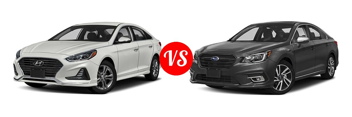 2019 Hyundai Sonata Sedan Limited vs. 2019 Subaru Legacy Sedan Sport - Front Left Comparison
