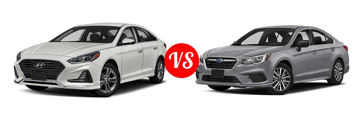 2019 Hyundai Sonata Sedan Limited vs. 2019 Subaru Legacy Sedan Limited - Front Left Comparison