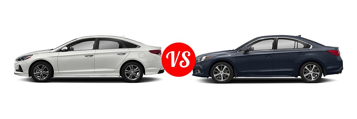 2019 Hyundai Sonata Sedan Limited vs. 2019 Subaru Legacy Sedan Limited - Side Comparison