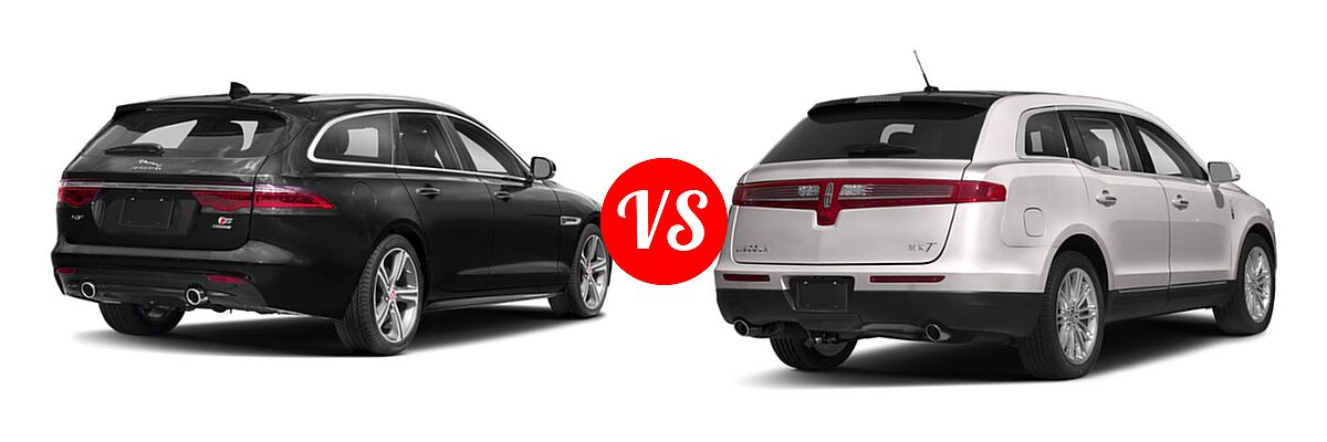2019 Jaguar XF Wagon Prestige / S vs. 2019 Lincoln MKT Wagon Reserve / Standard - Rear Right Comparison