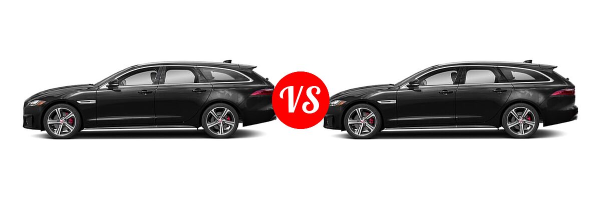 2019 Jaguar XF Wagon Prestige / S vs. 2020 Jaguar XF Wagon Prestige / S - Side Comparison