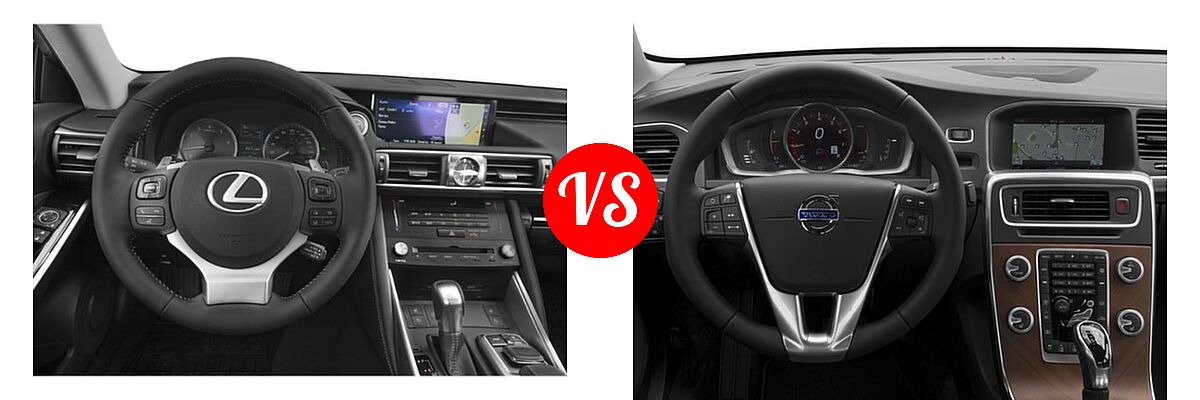2019 Lexus IS 300 Sedan IS 300 / IS 300 F Sport vs. 2018 Volvo S60 Sedan Inscription / Inscription Platinum - Dashboard Comparison