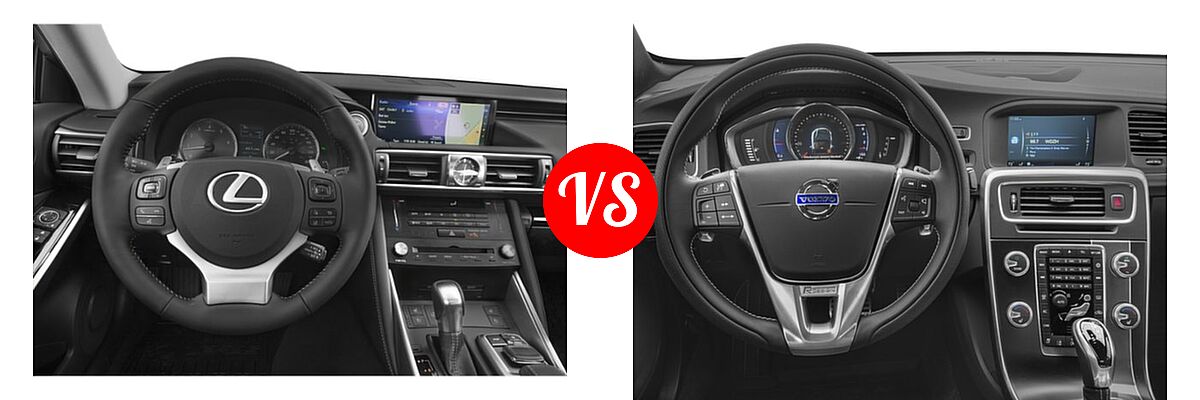 2019 Lexus IS 300 Sedan IS 300 / IS 300 F Sport vs. 2018 Volvo S60 Sedan R-Design Platinum - Dashboard Comparison