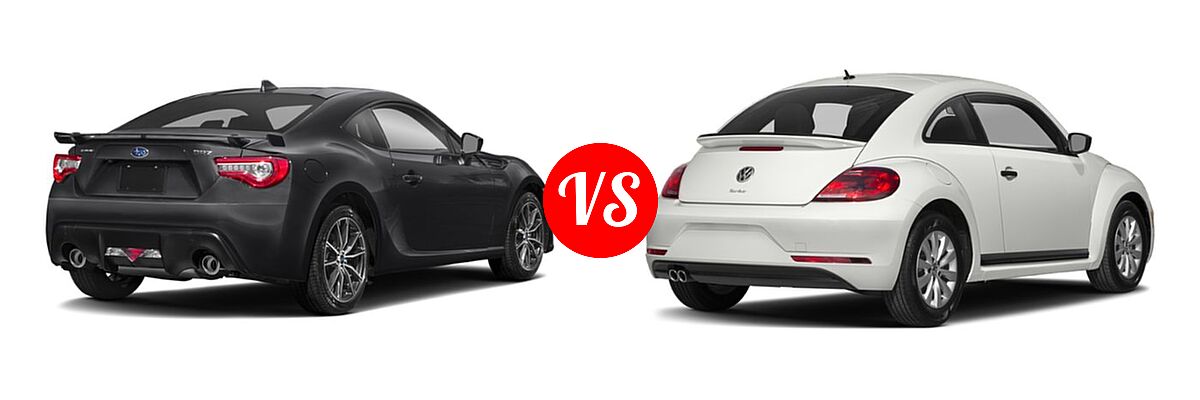 2019 Subaru BRZ Coupe Limited / Premium / Series.Gray vs. 2019 Volkswagen Beetle Coupe Final Edition SE / S / SE - Rear Right Comparison
