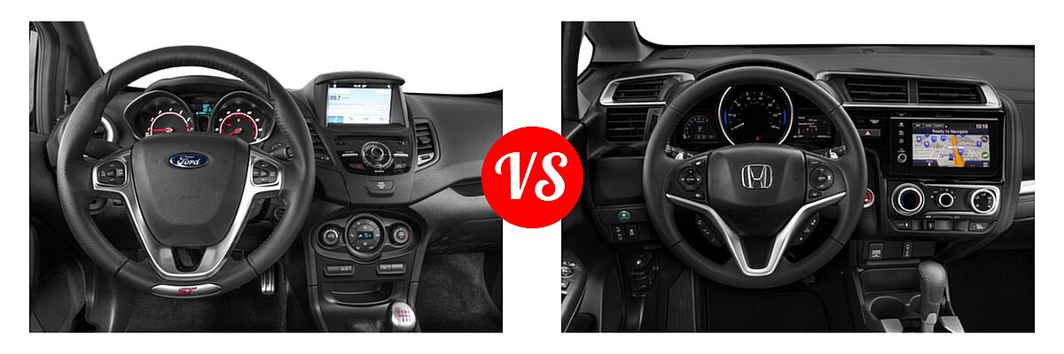 2019 Ford Fiesta Hatchback ST / ST Line vs. 2019 Honda Fit Hatchback EX-L - Dashboard Comparison