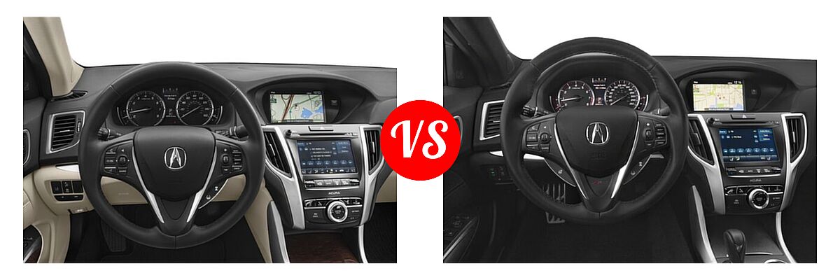 2019 Acura TLX Sedan w/Technology Pkg vs. 2020 Acura TLX Sedan w/A-Spec Pkg - Dashboard Comparison