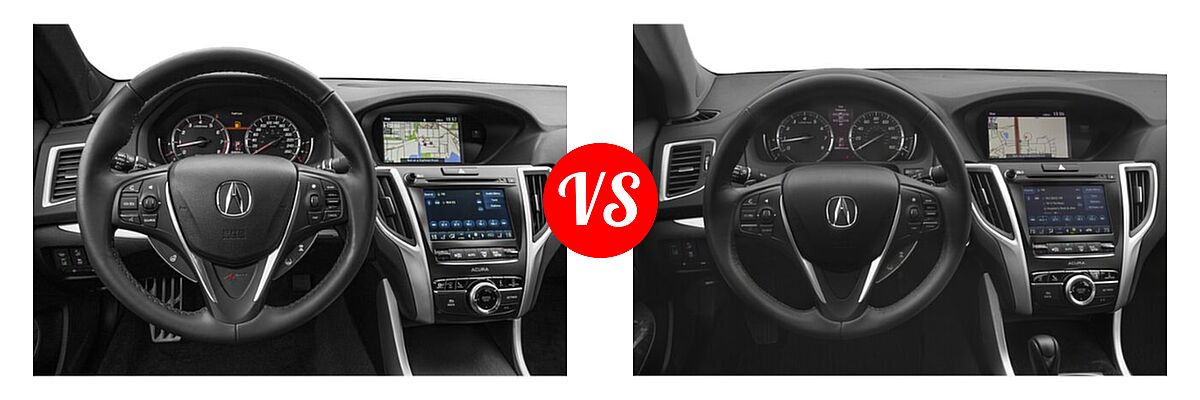 2019 Acura TLX Sedan 2.4L FWD vs. 2020 Acura TLX Sedan w/Technology Pkg - Dashboard Comparison