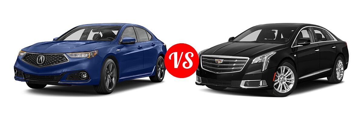 2019 Acura TLX Sedan w/Advance Pkg vs. 2019 Cadillac XTS Sedan 4dr Sdn FWD / Livery Package / Luxury / Platinum / Platinum V-Sport / Premium Luxury - Front Left Comparison