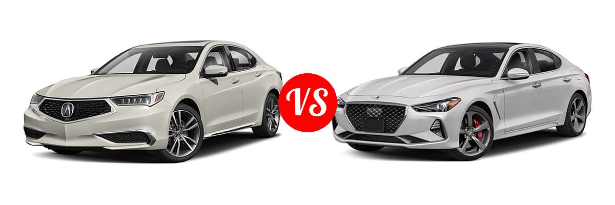 2019 Acura TLX Sedan w/Technology Pkg vs. 2019 Genesis G70 Sedan 2.0T Advanced / 2.0T Sport / 3.3T Advanced / 3.3T Design / 3.3T Dynamic - Front Left Comparison