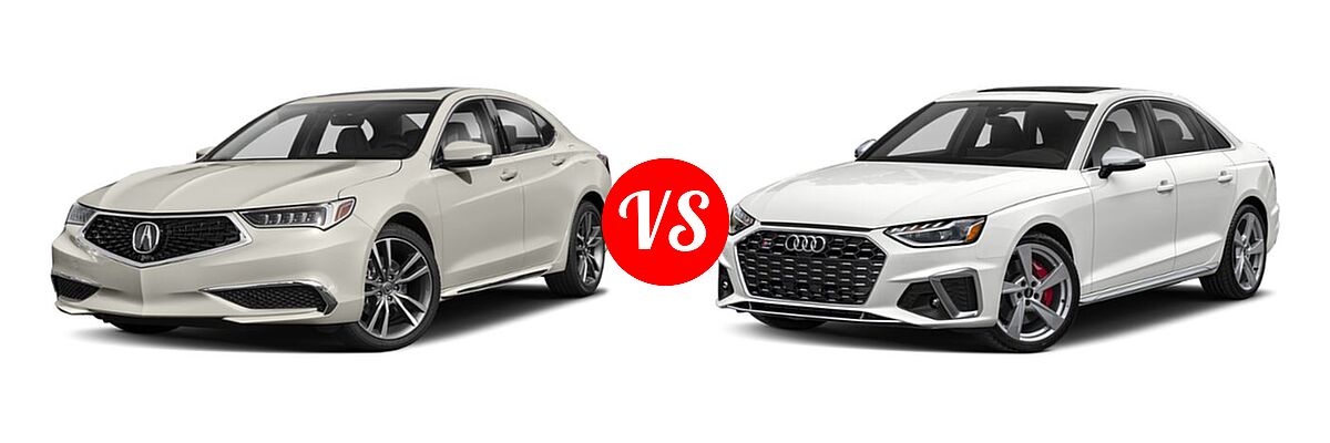 2019 Acura TLX Sedan w/Technology Pkg vs. 2021 Audi S4 Sedan Premium Plus - Front Left Comparison