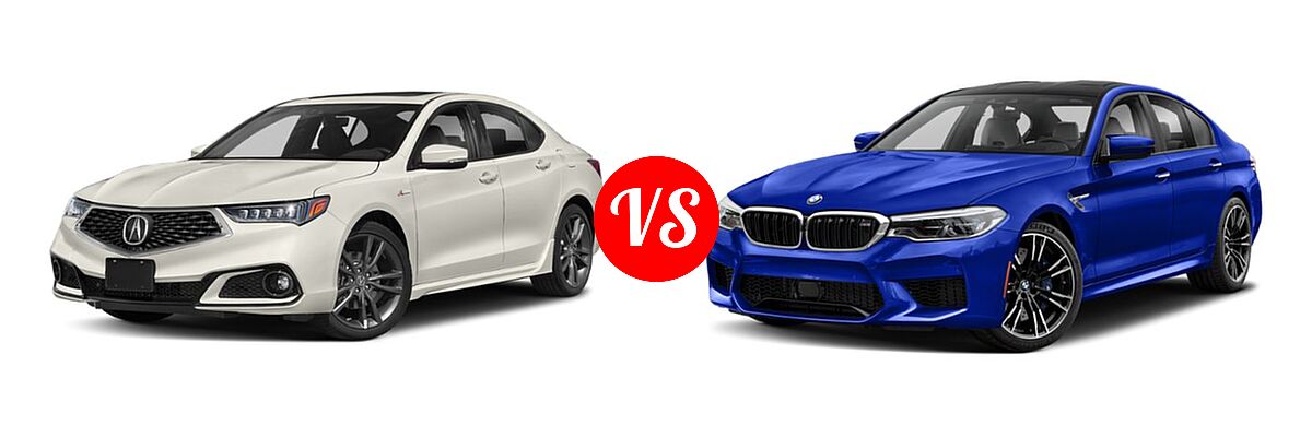 2019 Acura TLX Sedan w/A-SPEC Pkg vs. 2019 BMW M5 Sedan Competition / Sedan - Front Left Comparison