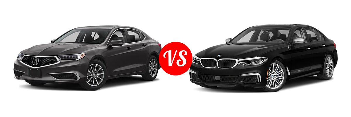 2019 Acura TLX Sedan 2.4L FWD vs. 2019 BMW 5 Series M550i Sedan M550i xDrive - Front Left Comparison