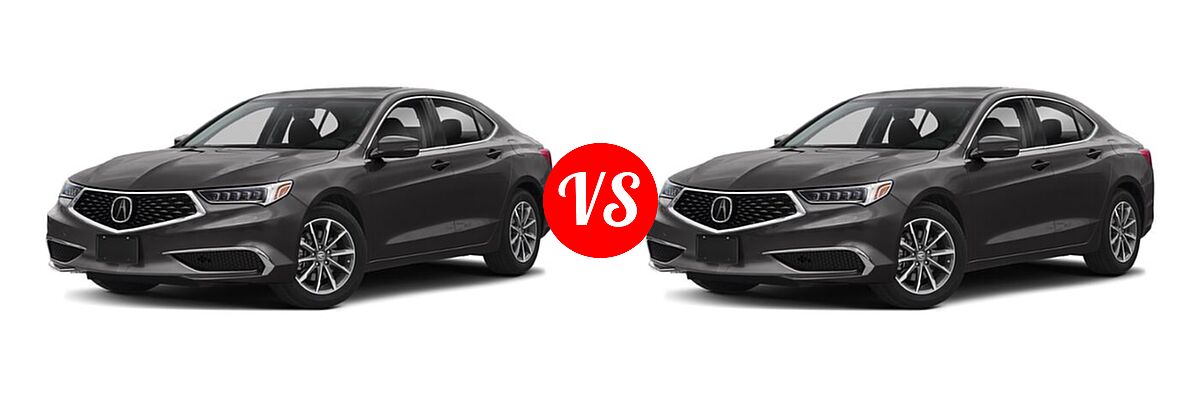 2019 Acura TLX Sedan 2.4L FWD vs. 2020 Acura TLX Sedan 2.4L FWD - Front Left Comparison