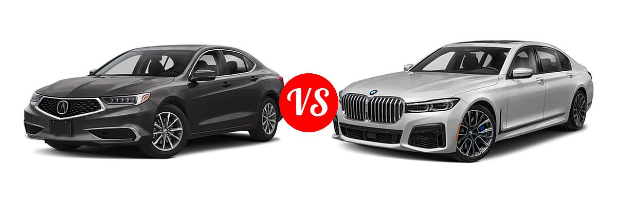 2019 Acura TLX Sedan 2.4L FWD vs. 2021 BMW 7 Series Sedan 750i xDrive - Front Left Comparison