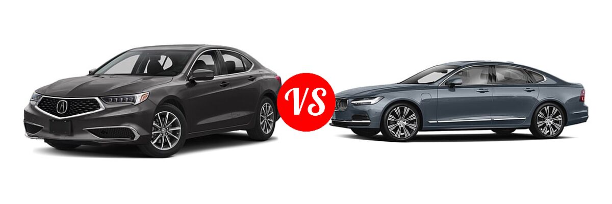 2019 Acura TLX vs. 2022 Volvo S90 Recharge - Front Left Comparison
